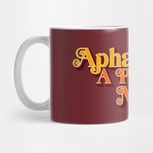 Aphantasia - A Peaceful Mind, Retro Vintage Aphantasia Mug